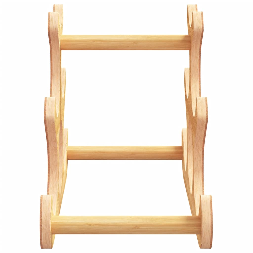 Garrafeira para 6 garrafas 35x18x25,5 cm bambu