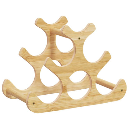 Garrafeira para 6 garrafas 35x18x25,5 cm bambu