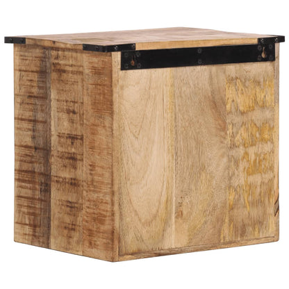 Mesa de cabeceira 40x30x37 cm madeira de mangueira maciça