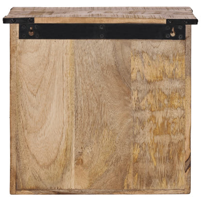 Mesa de cabeceira 40x30x37 cm madeira de mangueira maciça