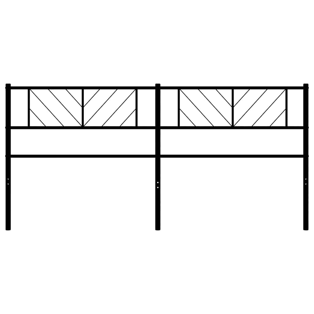 Cabeceira de cama 193 cm metal preto