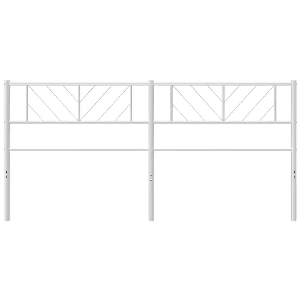 Cabeceira de cama 180 cm metal branco