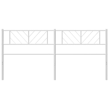 Cabeceira de cama 180 cm metal branco