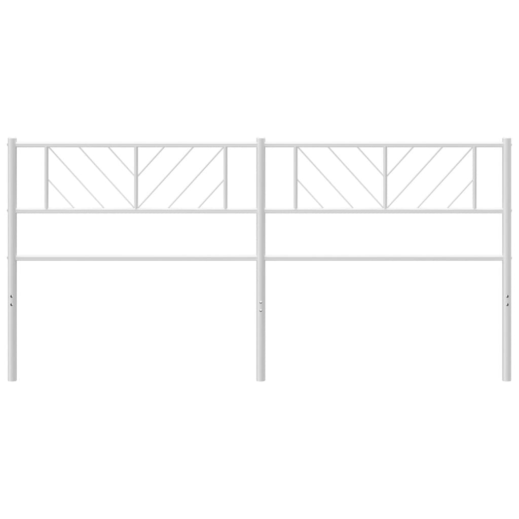 Cabeceira de cama 200 cm metal branco