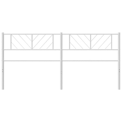 Cabeceira de cama 200 cm metal branco