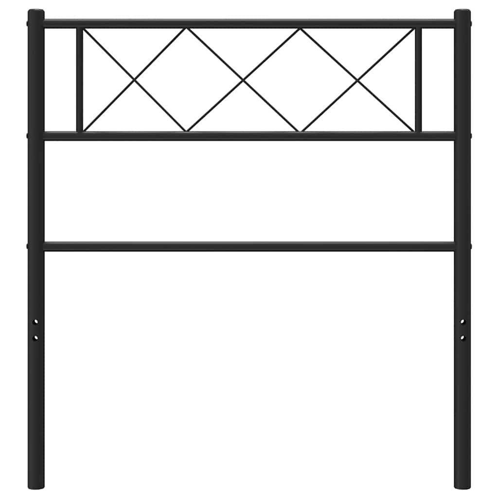 Cabeceira de cama 100 cm metal preto