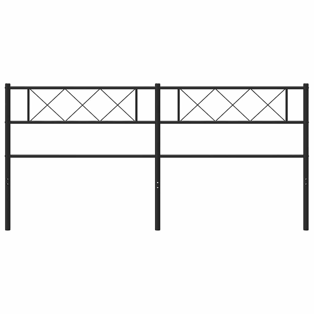 Cabeceira de cama 193 cm metal preto