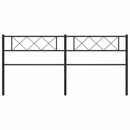Cabeceira de cama 193 cm metal preto