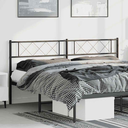 Cabeceira de cama 193 cm metal preto