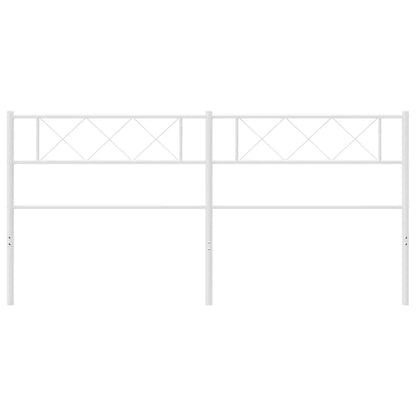 Cabeceira de cama 180 cm metal branco