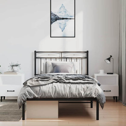Cabeceira de cama 193 cm metal branco