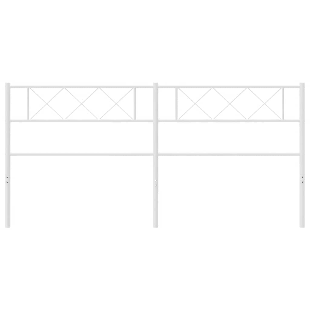 Cabeceira de cama 193 cm metal branco