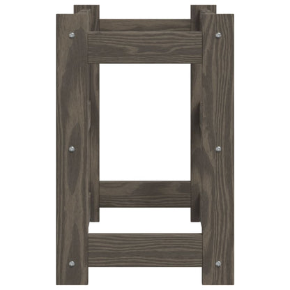 Garrafeira para 12 garrafas madeira de pinho maciça cinzento