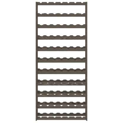 Garrafeira para 77 garrafas madeira de pinho maciça cinzento