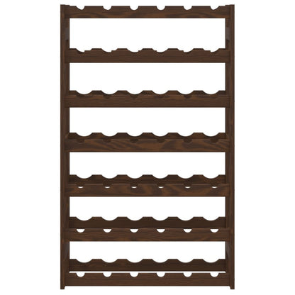 Garrafeira para 42 garrafas madeira de pinho maciça castanho