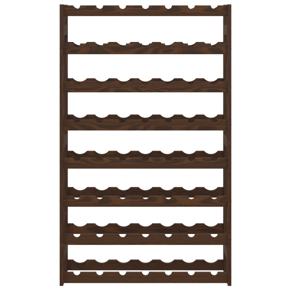 Garrafeira para 56 garrafas madeira de pinho maciça castanho