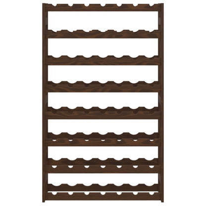 Garrafeira para 56 garrafas madeira de pinho maciça castanho