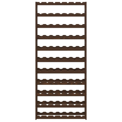 Garrafeira para 77 garrafas madeira de pinho maciça castanho