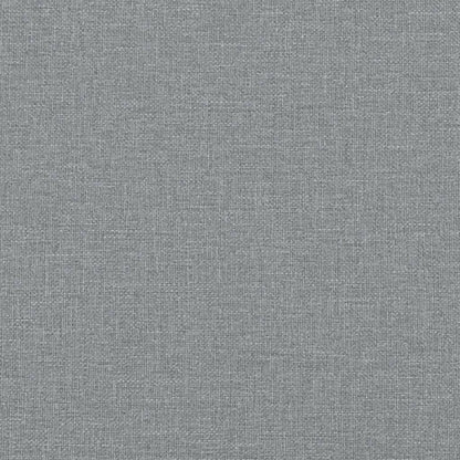 Banco com encosto 120x62x75,5 cm tecido cinza-claro