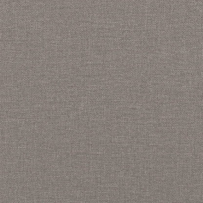 Banco com encosto 120x62x75,5 cm tecido cinza-acastanhado