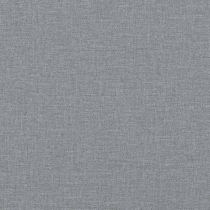 Banco c/ almofadões 113x64,5x75,5 cm tecido cinzento-claro
