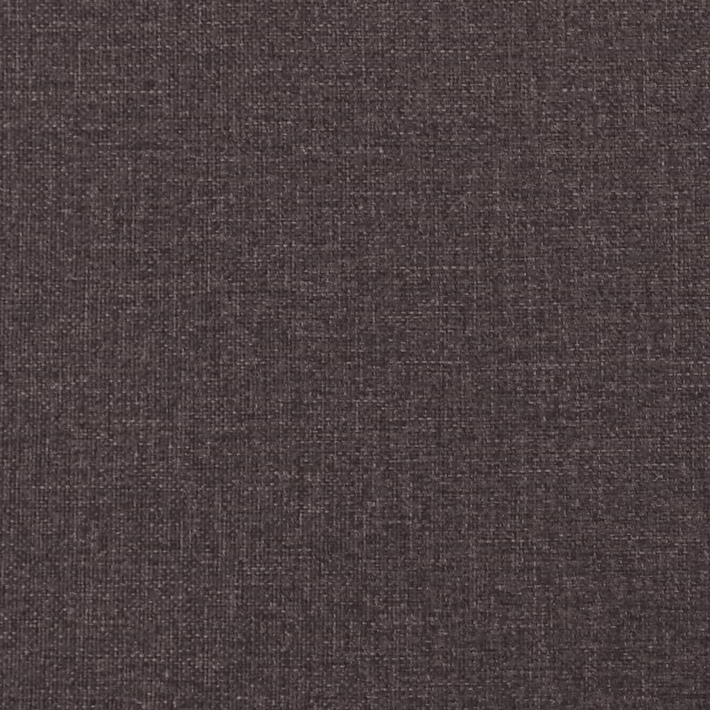 Banco c/ almofadões 113x64,5x75,5 cm tecido castanho-escuro