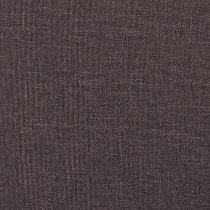 Banco c/ almofadões 113x64,5x75,5 cm tecido castanho-escuro