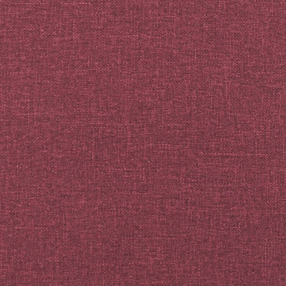 Banco c/ almofadões 113x64,5x75,5 cm tecido vermelho tinto