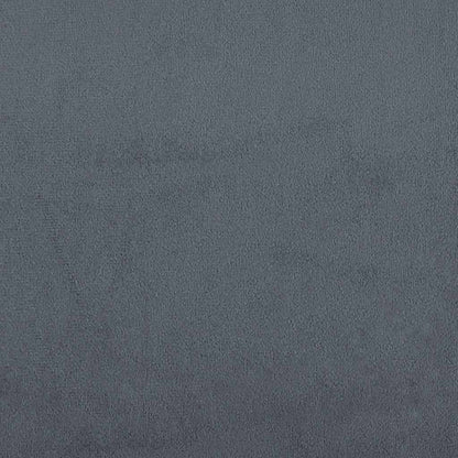 Banco com almofadas cinza escuro 120,5x65x75 cm veludo