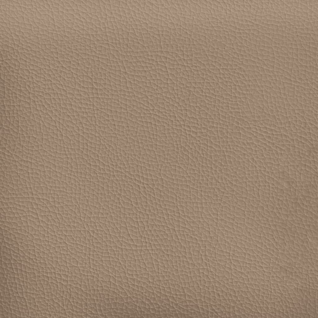 Banco com encosto 112x65,5x75 cm couro artificial cappuccino