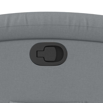 Poltrona reclinável tecido cinzento-claro