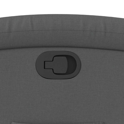 Poltrona reclinável tecido cinzento-escuro