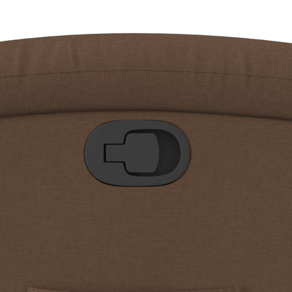 Cadeira reclinável tecido castanho