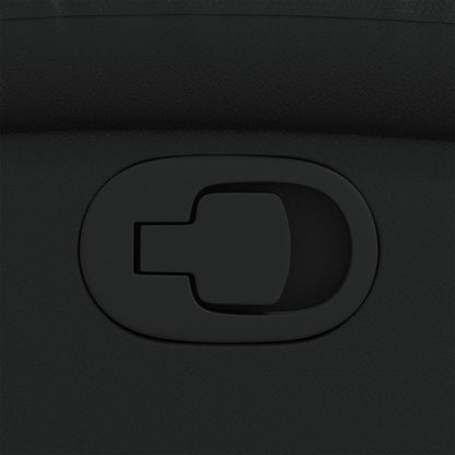 Poltrona reclinável couro artificial preto