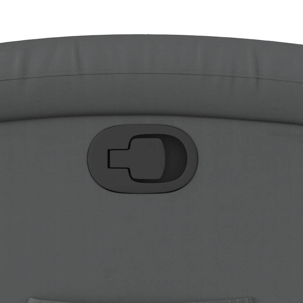 Poltrona reclinável couro artificial cinzento