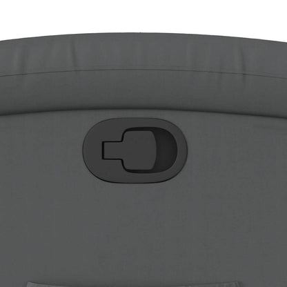 Poltrona reclinável couro artificial cinzento