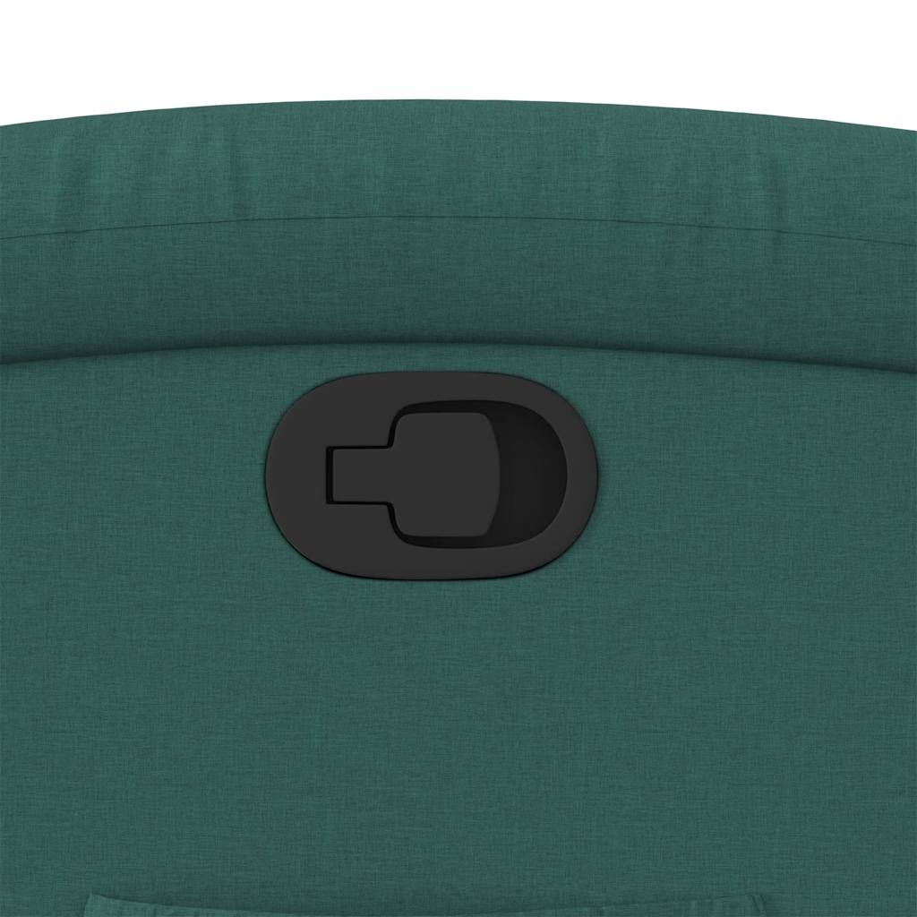 Poltrona reclinável tecido verde-escuro