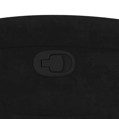 Poltrona reclinável veludo preto