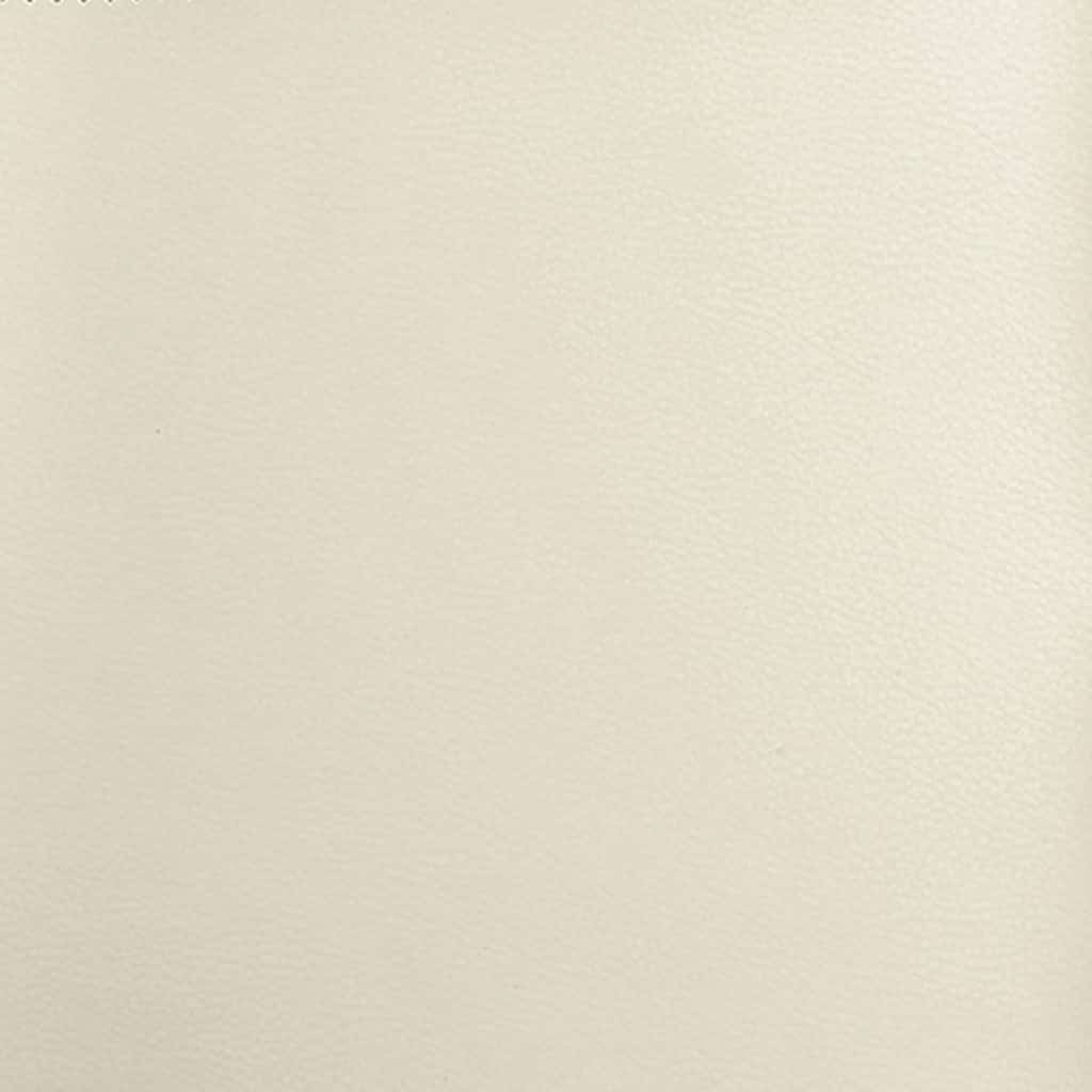 Poltrona reclinável couro artificial cor creme