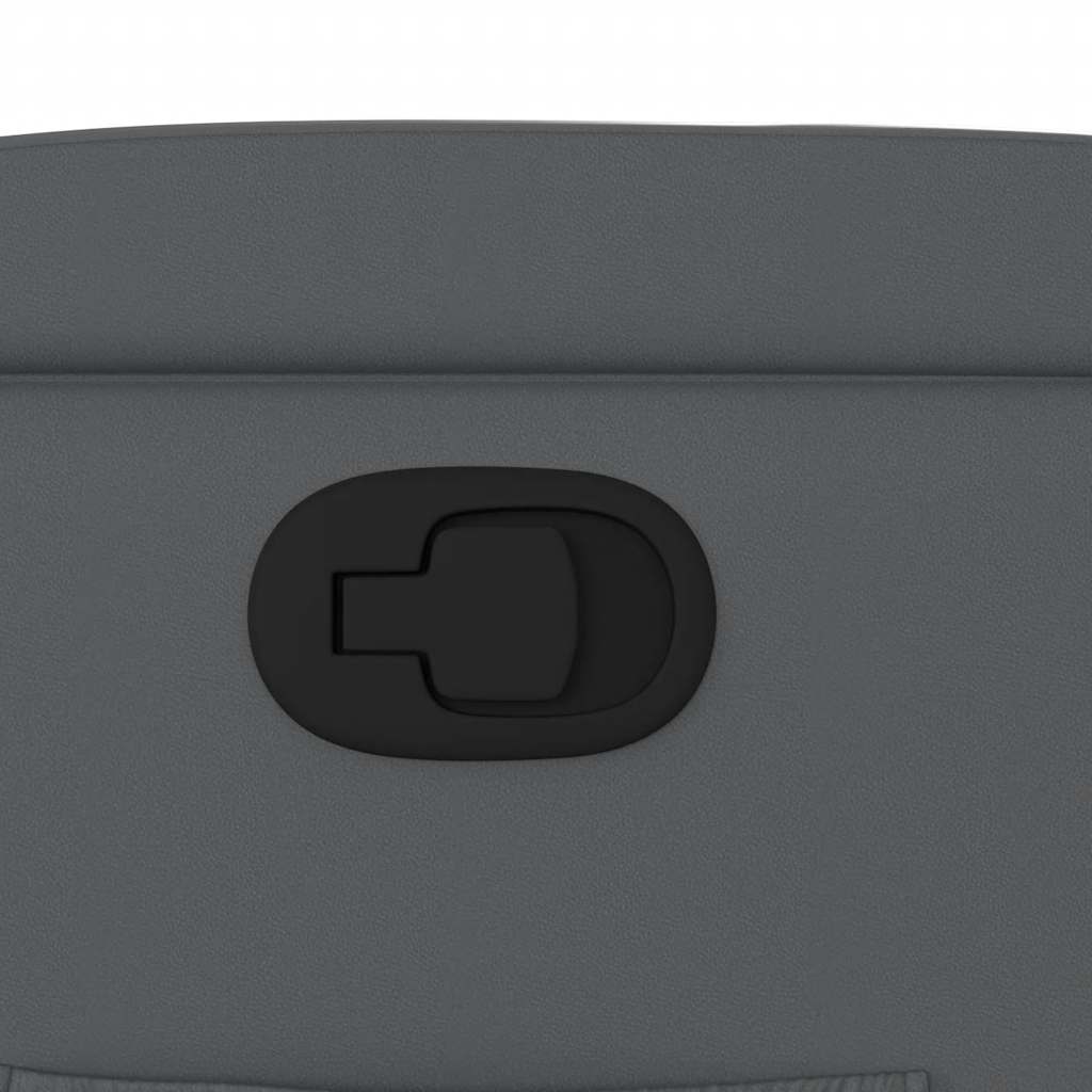 Poltrona reclinável couro artificial cinzento