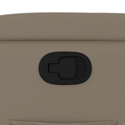 Poltrona reclinável couro artificial cor cappuccino