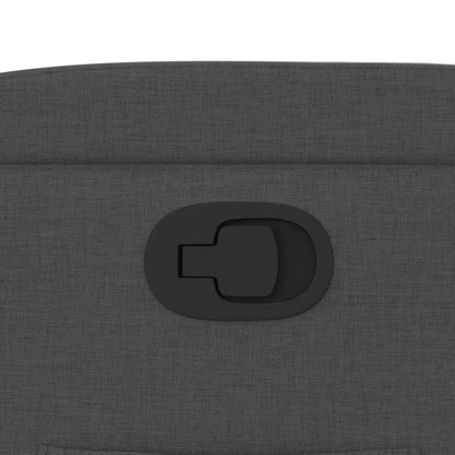 Poltrona reclinável em tecido cinza escuro