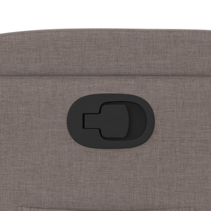 Poltrona reclinável tecido cinzento-acastanhado