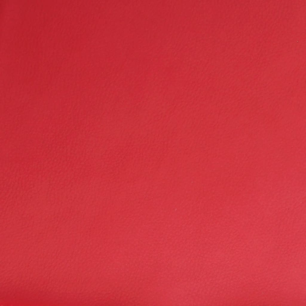 Poltrona reclinável couro artificial vermelho