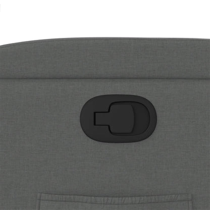 Poltrona reclinável em tecido cinza escuro