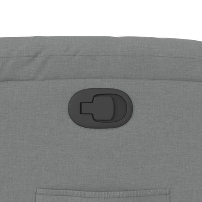 Poltrona reclinável tecido cinzento-claro