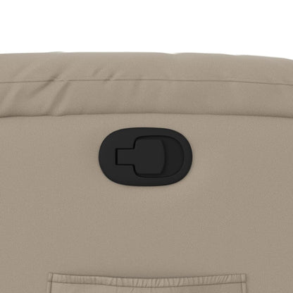 Poltrona reclinável couro artificial cor cappuccino