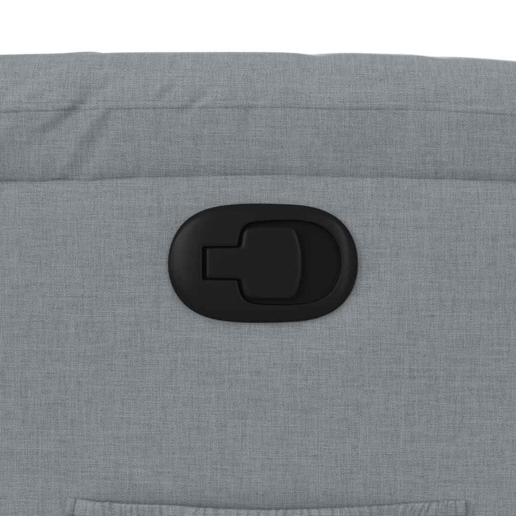 Poltrona reclinável tecido cinzento-claro