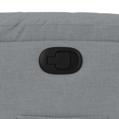 Poltrona reclinável tecido cinzento-claro