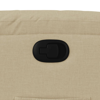 Poltrona reclinável tecido cor creme